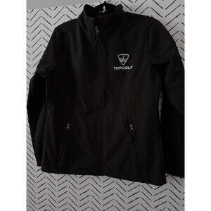 TOP GOLF Black SoftShell Jacket Full Zip HPI High Performance Identity Women’s M